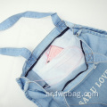 2022 Hot Sale Blue Jean Canvas Custom Denim Bag for Girls